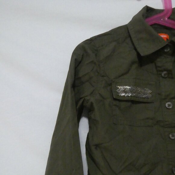 JOE FRESH - Kids | small (6) | Olive Green Button-Up Shirt | NWOT - Picture 4 of 16